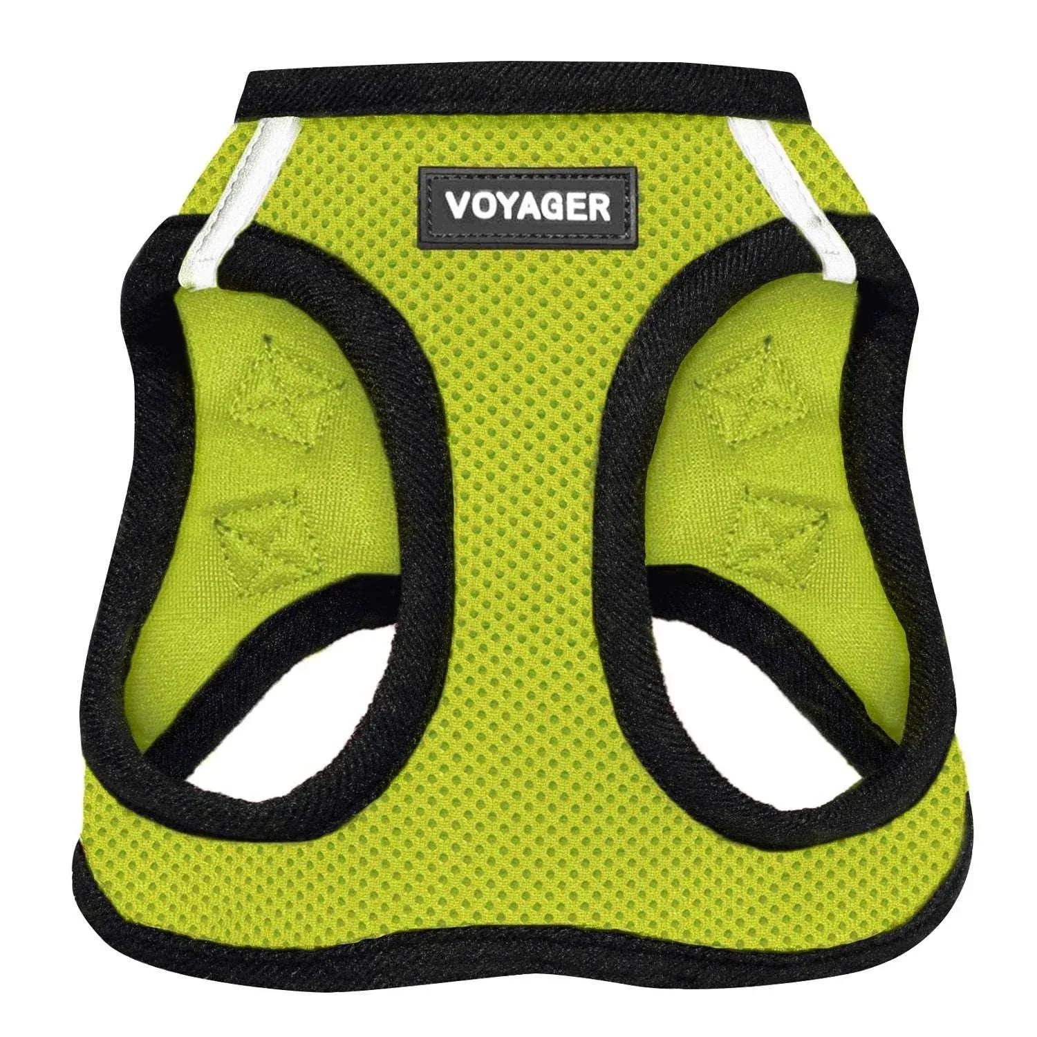 Voyager Step-In Air Dog Harness for Small and Medium Dogs, Breathable Mesh, Lime Green Basem