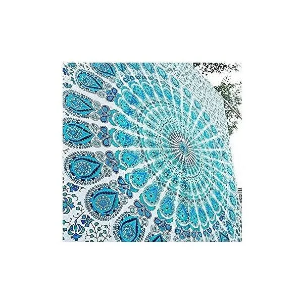 Craftozone 90 x 54 inch Cotton Indian Wall Decor Hippie Tapestries Bohemian Mandala Tapestry Wall Hanging Throw