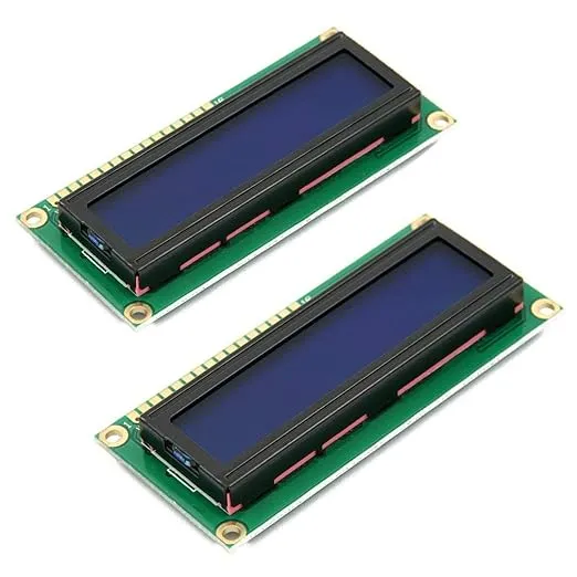 HiLetgo 2pcs HD44780 1602 LCD Display Module DC 5V 16x2 Character LCM Blue Blacklight New