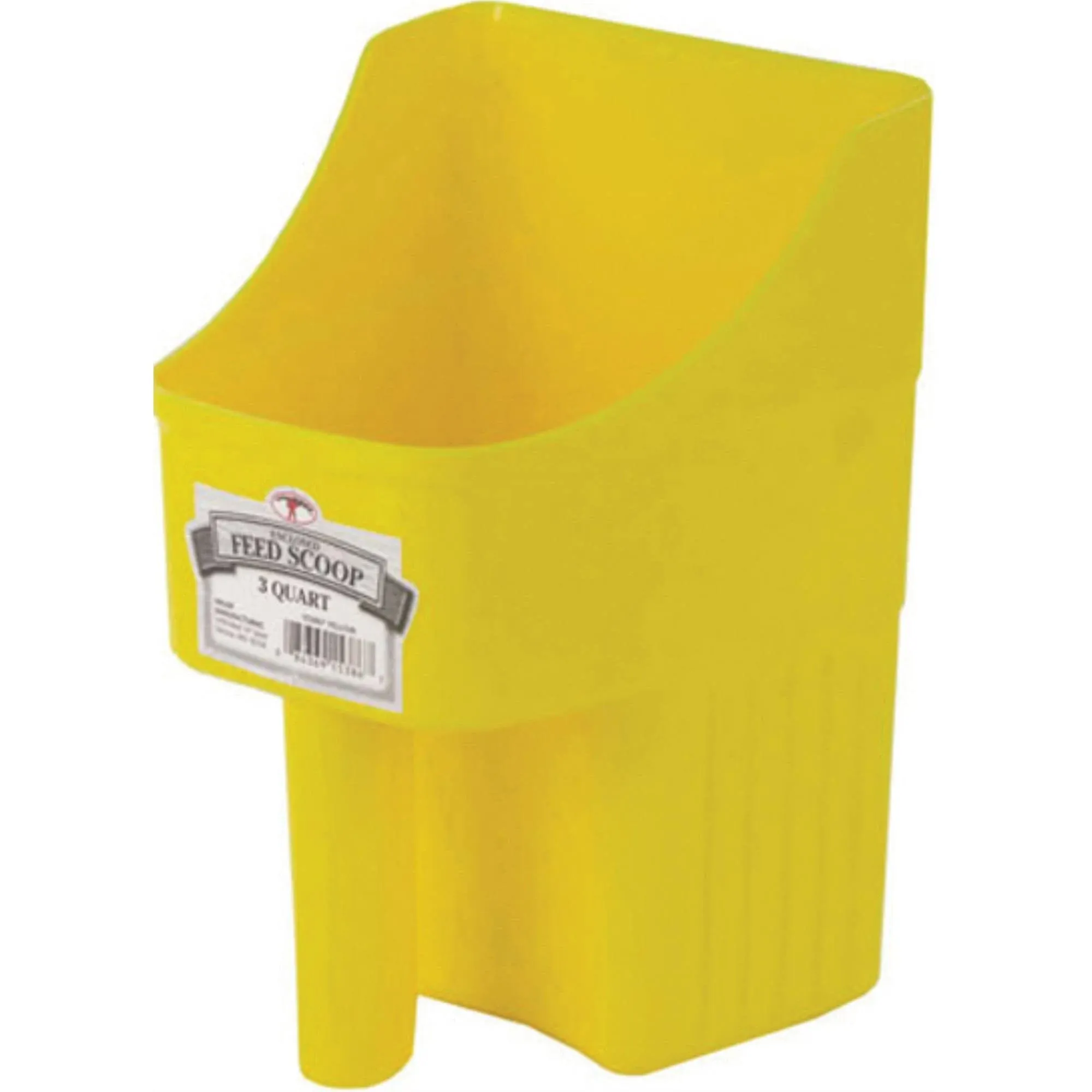 American Distribution 153867 3 Quart Yellow Plastic Feed Scoop