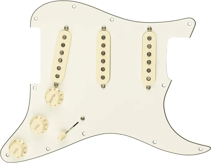 Fender Original 57/62 Prewired Stratocaster Pickguard - 3-Ply White