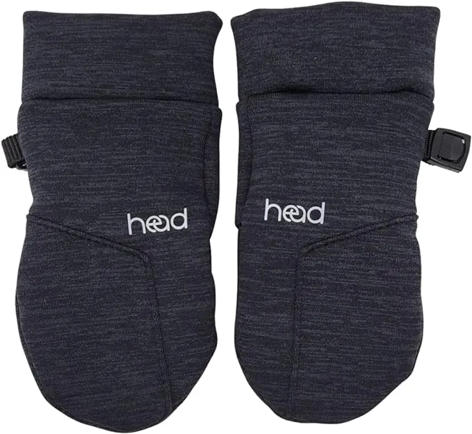 HEAD Kids Touchscreen Running Mittens Dark Gray Size XS (Ages 2-4) NEW W/Tags