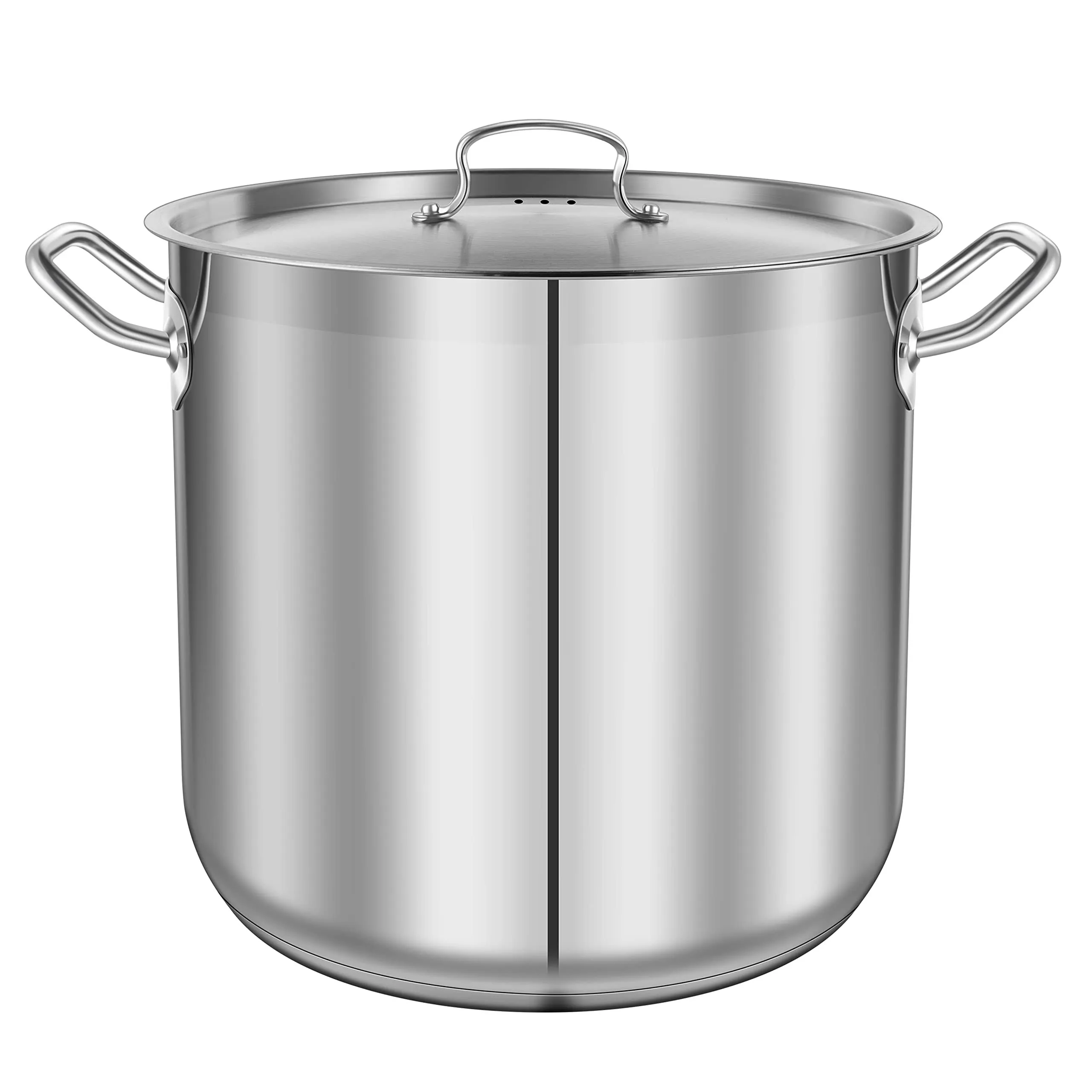 NutriChef 30QT Stockpot Stainless Steel w18.35&#034;xh14.15<wbr/>&#034; Induction Compatible