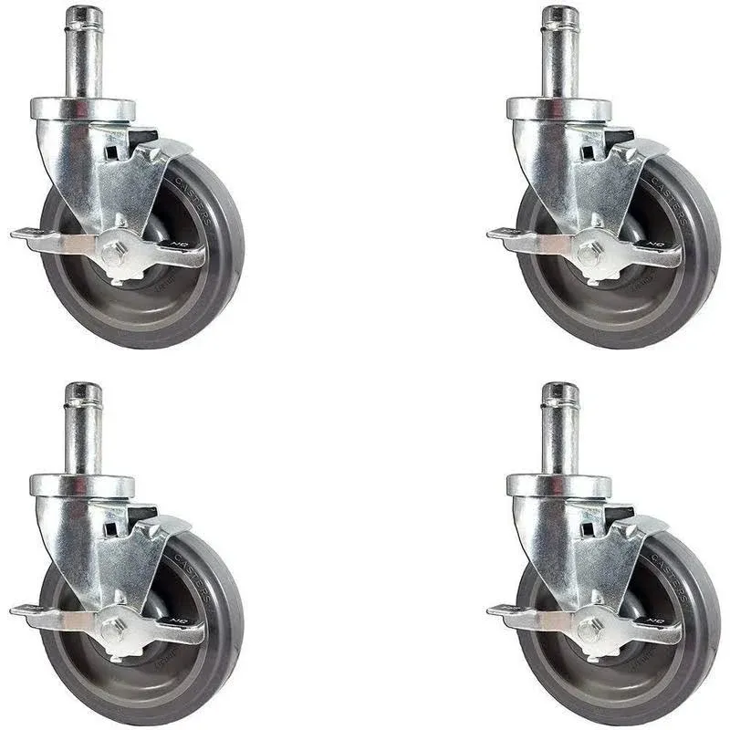 CASTERHQ-NEW 5&#034; Caster set for Metro Wire Shelving - Set of 4 Casters Included