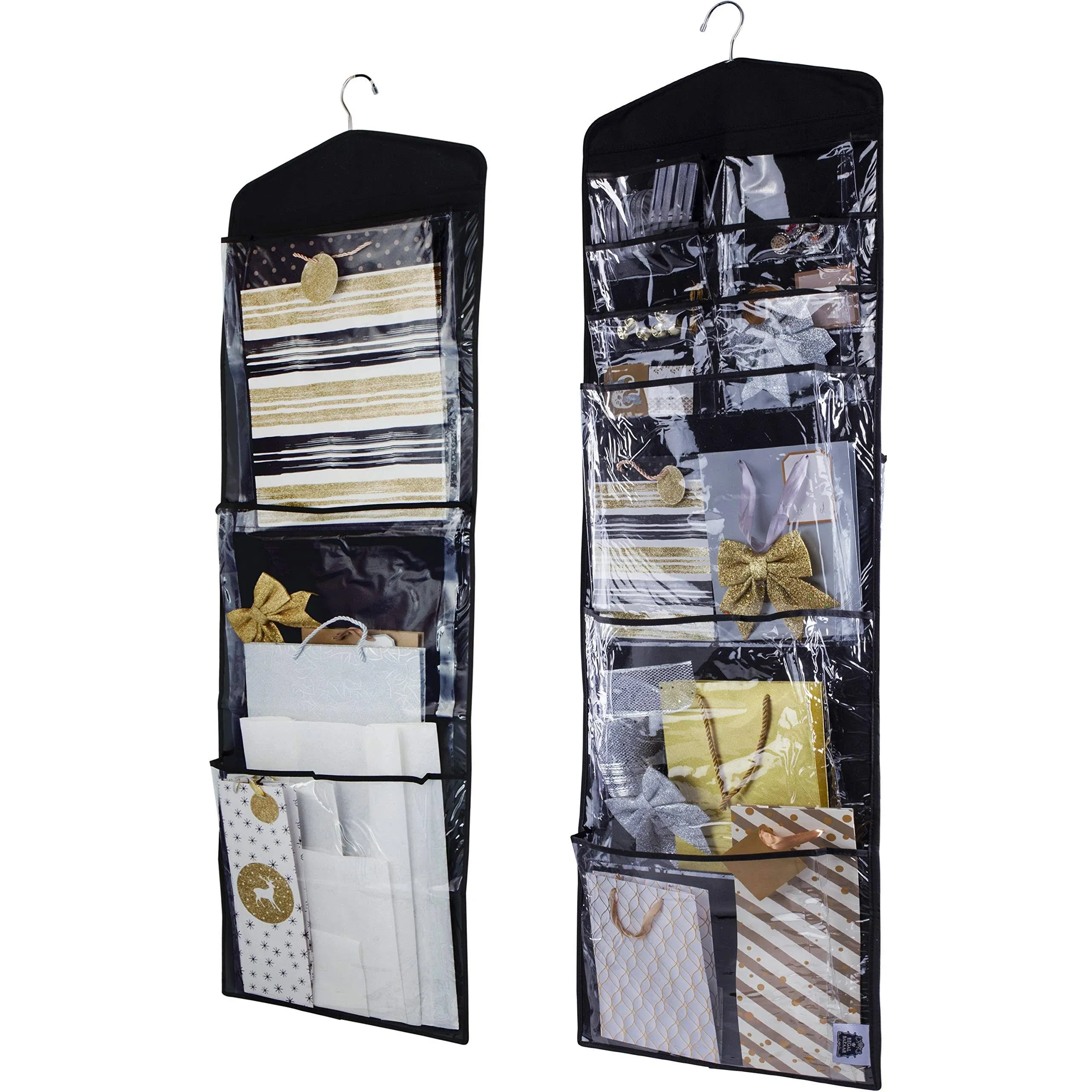 Regal Bazaar Large Double-Sided Hanging Gift Bag Organizer and Tissue Paper ...