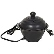 Hosley&#039;s Black 5&#034; High Electric Liquid Potpourri Warming Pot Ceramic - 110 volts