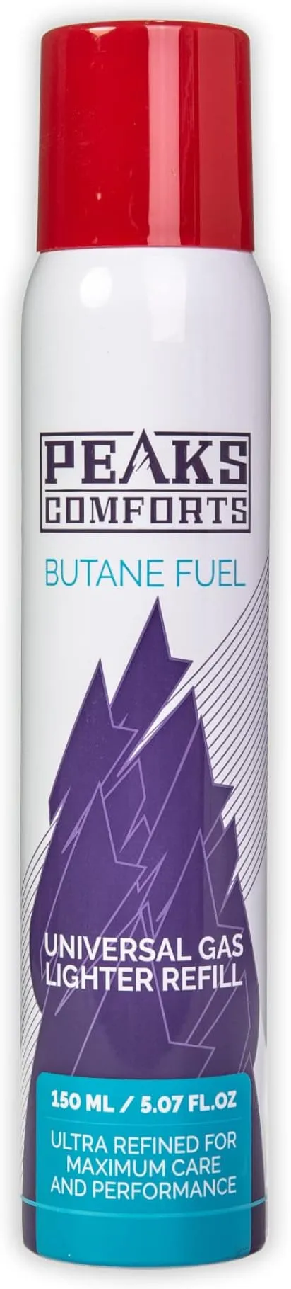 Peaks Comforts Butane Refill for Torch Lighter - 300ml High Purity Butane, for Kitchen Torch, Butane Torch, Torch Lighter Refill Gas