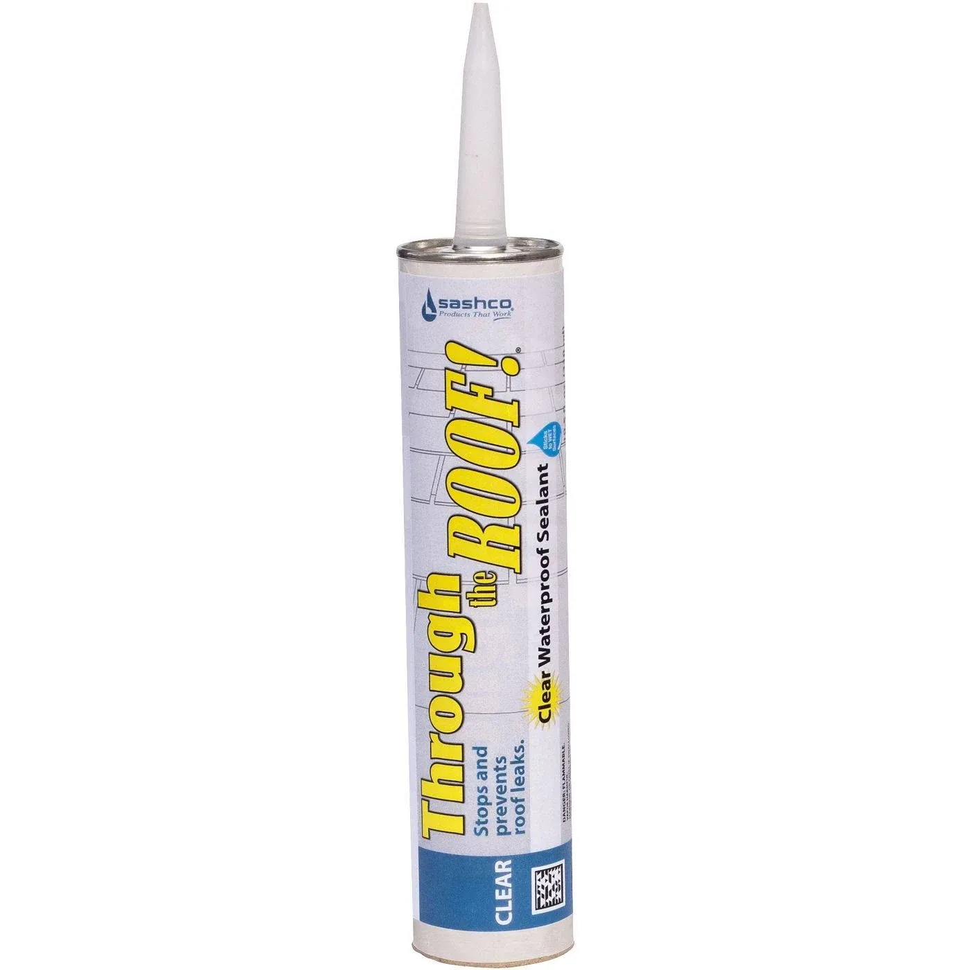 Sashco Through the Roof 10.5-oz Clear Paintable Solvent Caulk