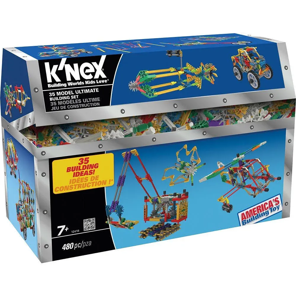 K&#039;Nex 35 Model Building Set, 35 Unique Models - 480 Pieces - New 🔥 🔥 See Notes