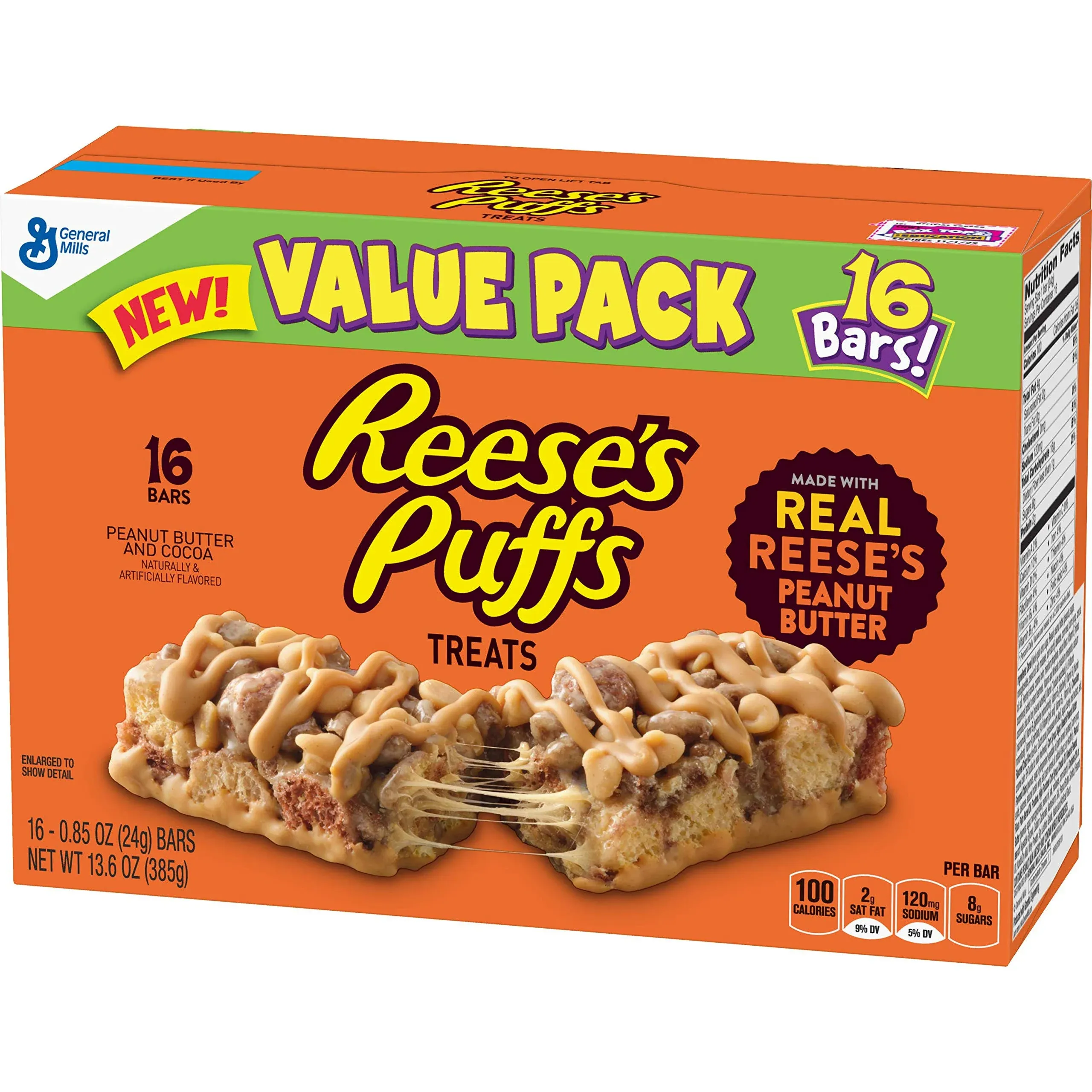 Reese's Puffs Breakfast Cereal Treat Bars