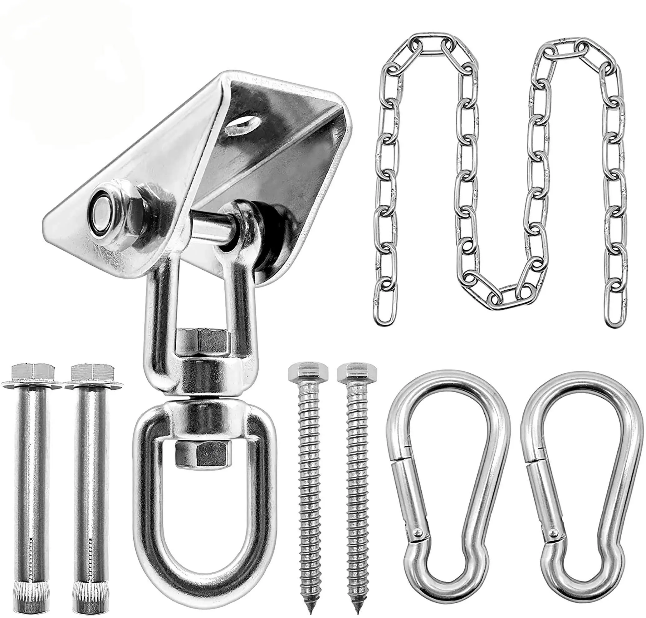 Hammock Hanging Kit With Swing Chain 1000lbs Capacity Hanging Hooks Heavy Duty 3