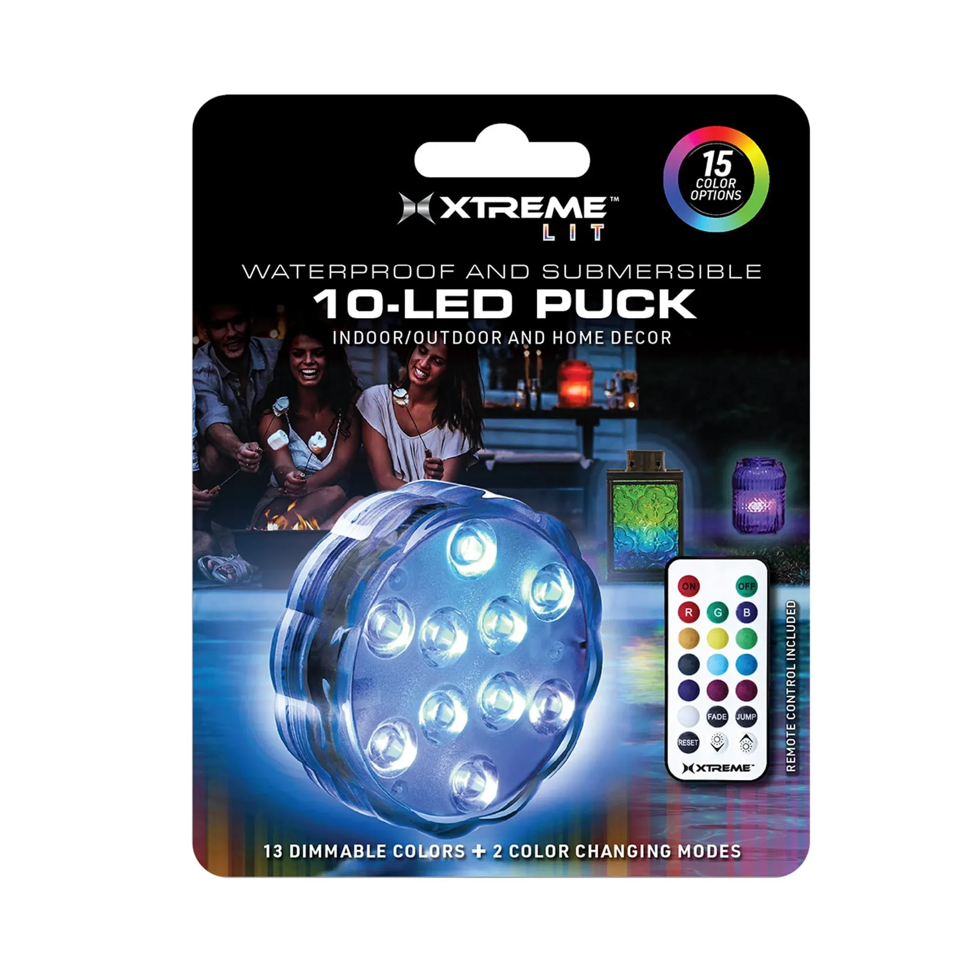 10-LED Waterproof &amp; Submersible Lights With Remote