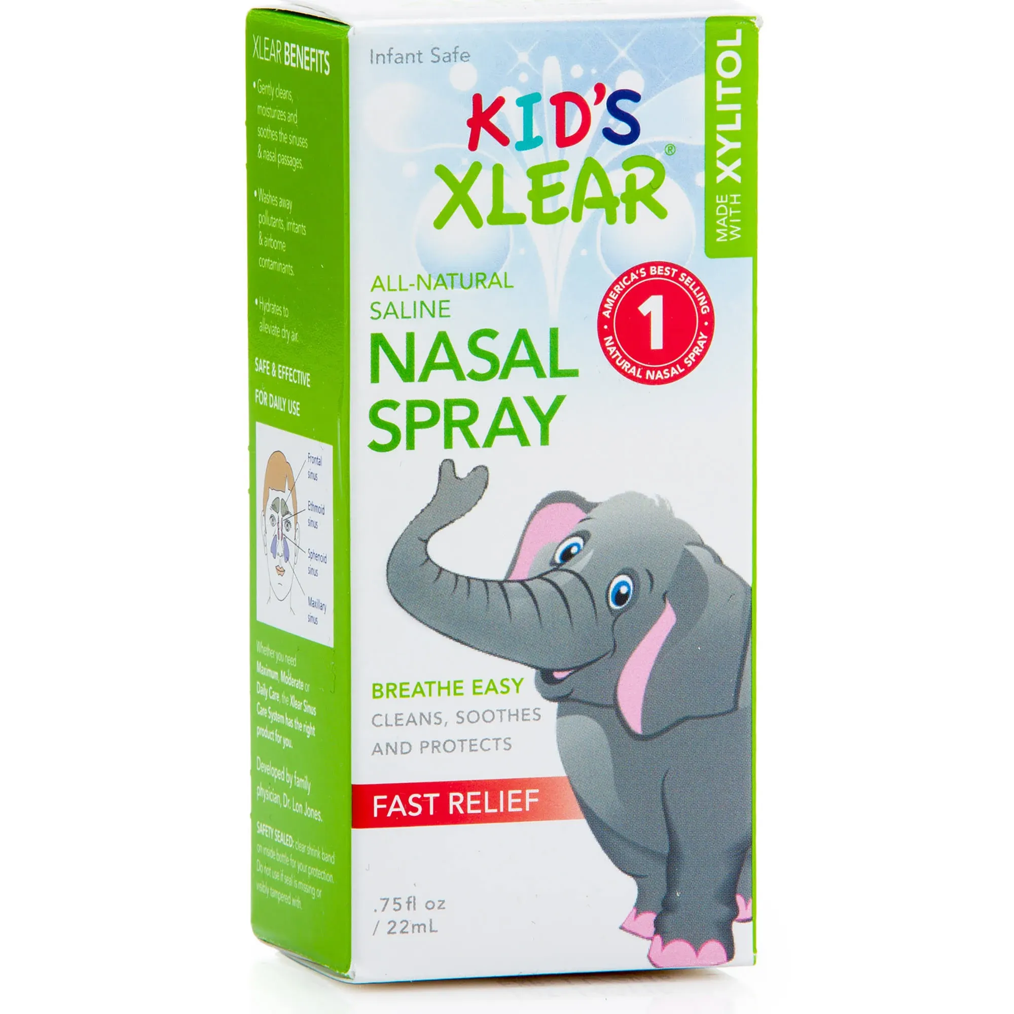 Xlear, Kid&#039;s Xlear, Saline Nasal Spray, .75 Fl Oz (22 Ml)