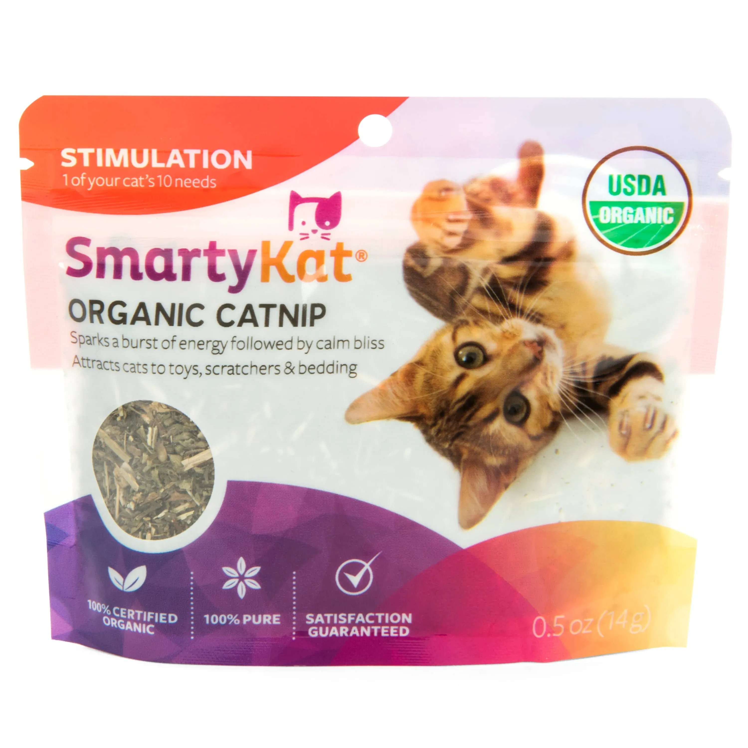 SmartyKat 0.5 oz Organic Catnip Pouch