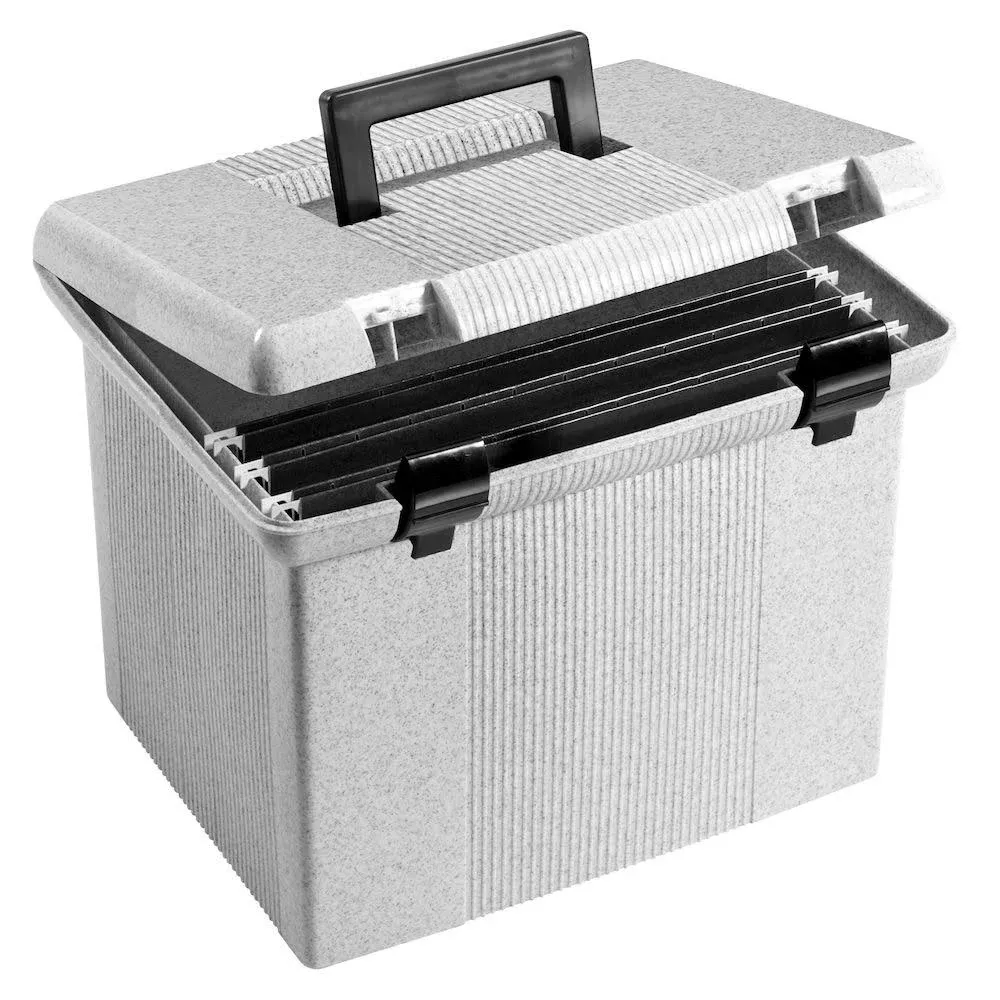 Pendaflex Portafile File Storage Box Letter Plastic 13 1/2 x 10.5 x 10 Gray