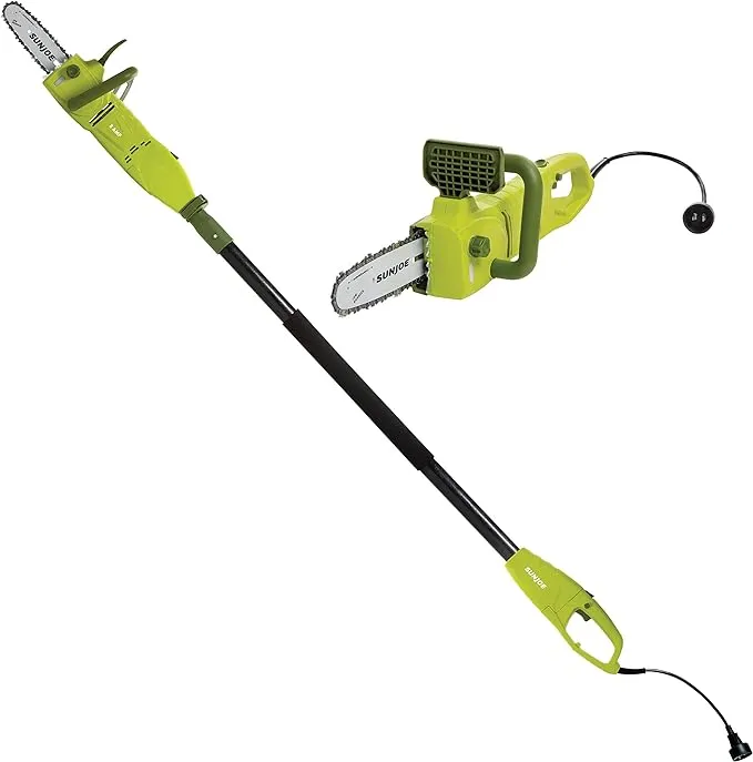 Sun Joe SWJ806E 2-in-1 8 in. 8 Amp Electric Convertible Pole Chain Saw