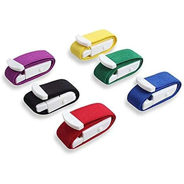 Ewinever 6-Pack Tourniquet Elastic First Aid Quick Release Medical Sport Emergency Buckle Band