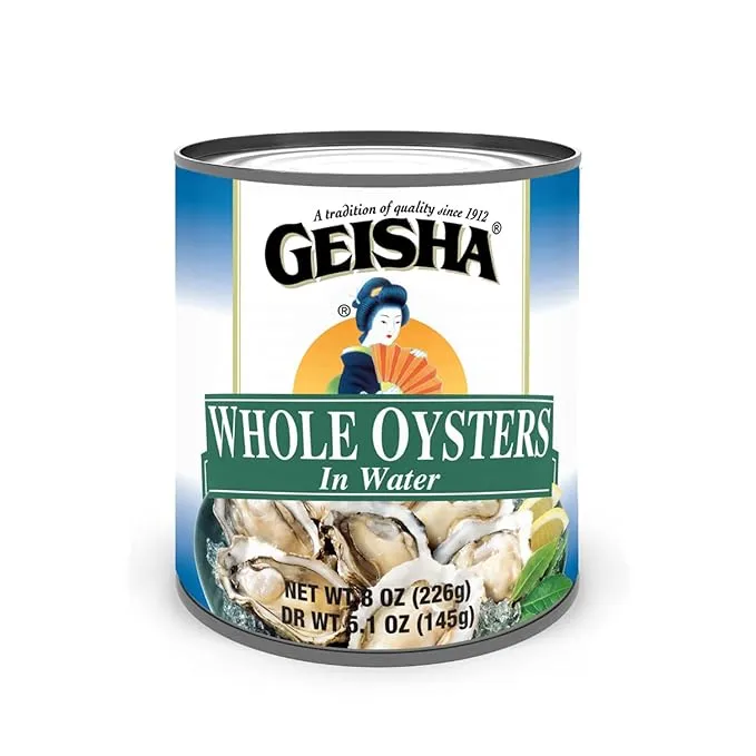 Geisha Whole Oysters in Water 3 Pack