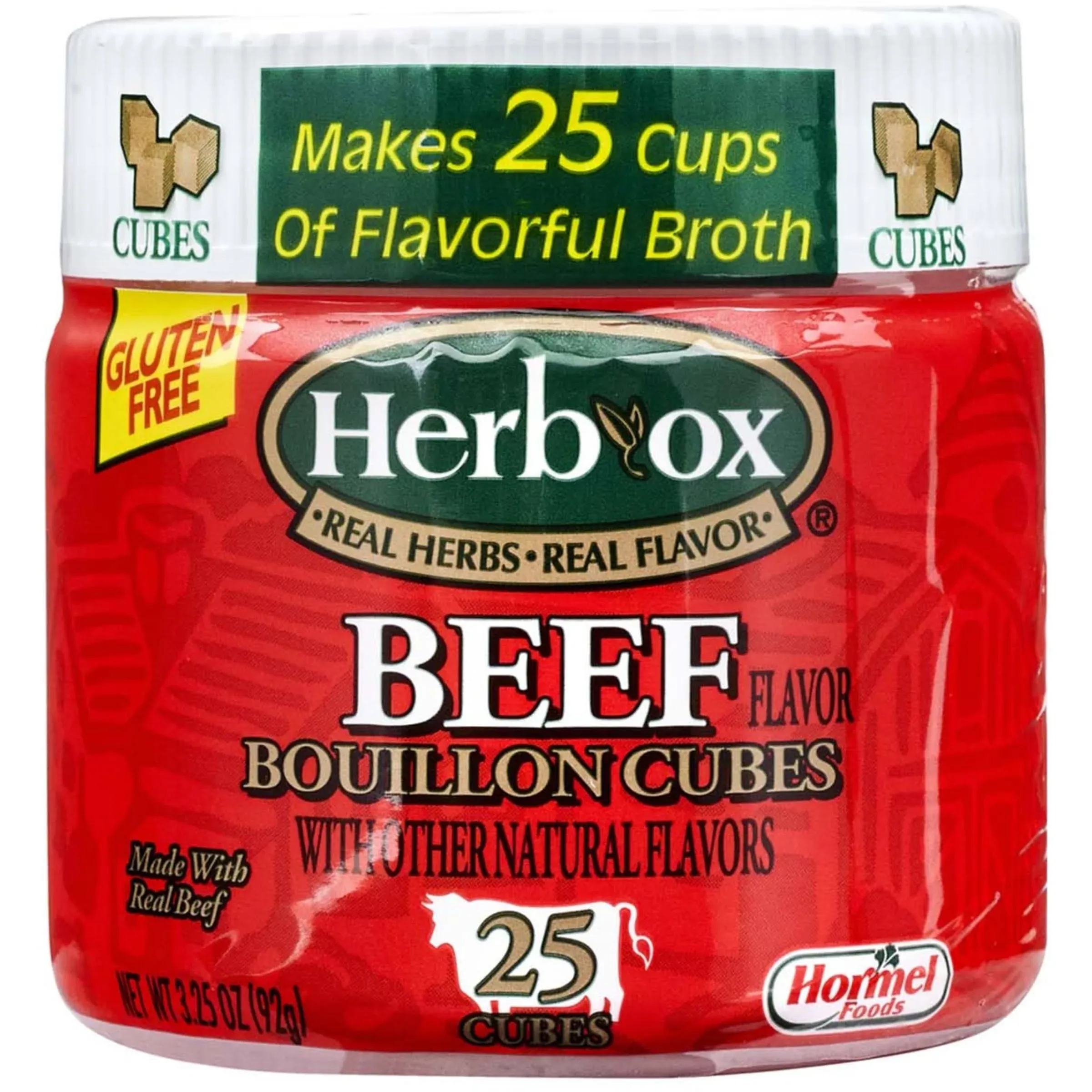 Herb Ox Bouillon Cubes, Beef Flavor - 25 cubes, 3.25 oz