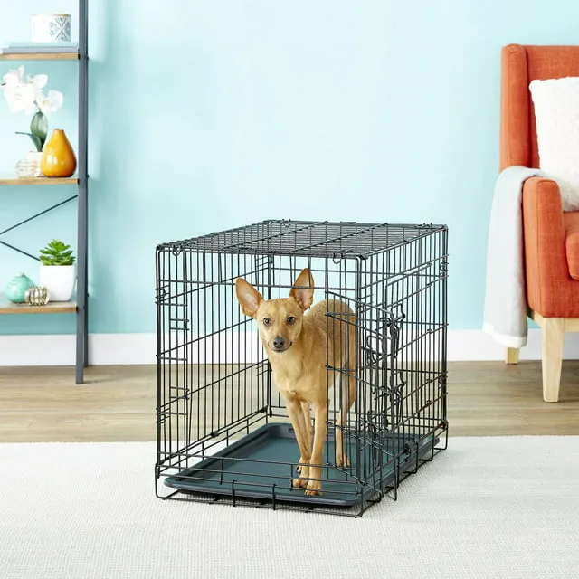 Paws & Pals Dog Crate Large with Double-Door and Removable Tray (48-inch) (XXL)