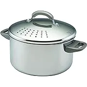 Farberware 18/10 Stainless Steel 6 Quart Stockpot with Straining Lid