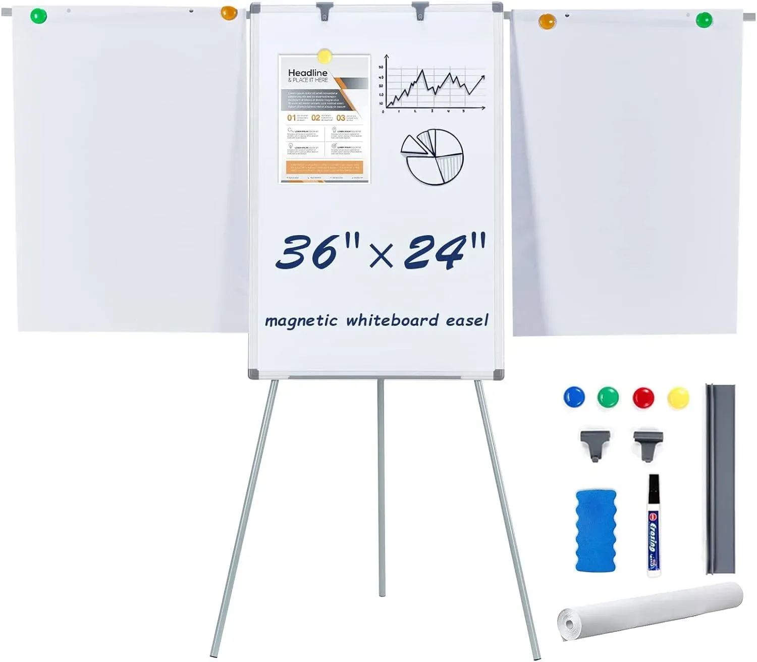 Makello Flip Chart Easel