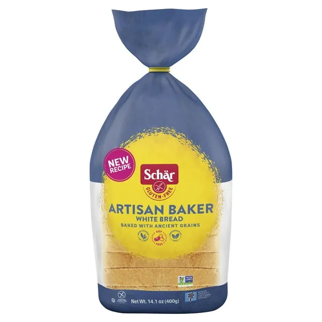 Schar Gluten Free Artisan White Sourdough Bread, 14.1 Ounces - 8 per Case.