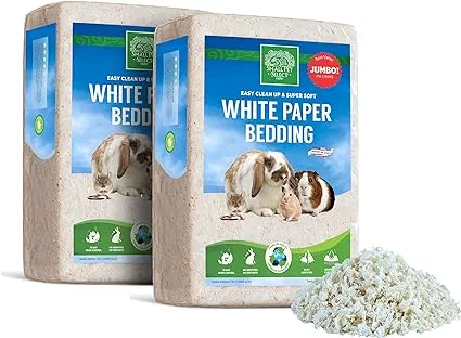 Unbleached White Paper Bedding, 56 L, Model Number: SMWB