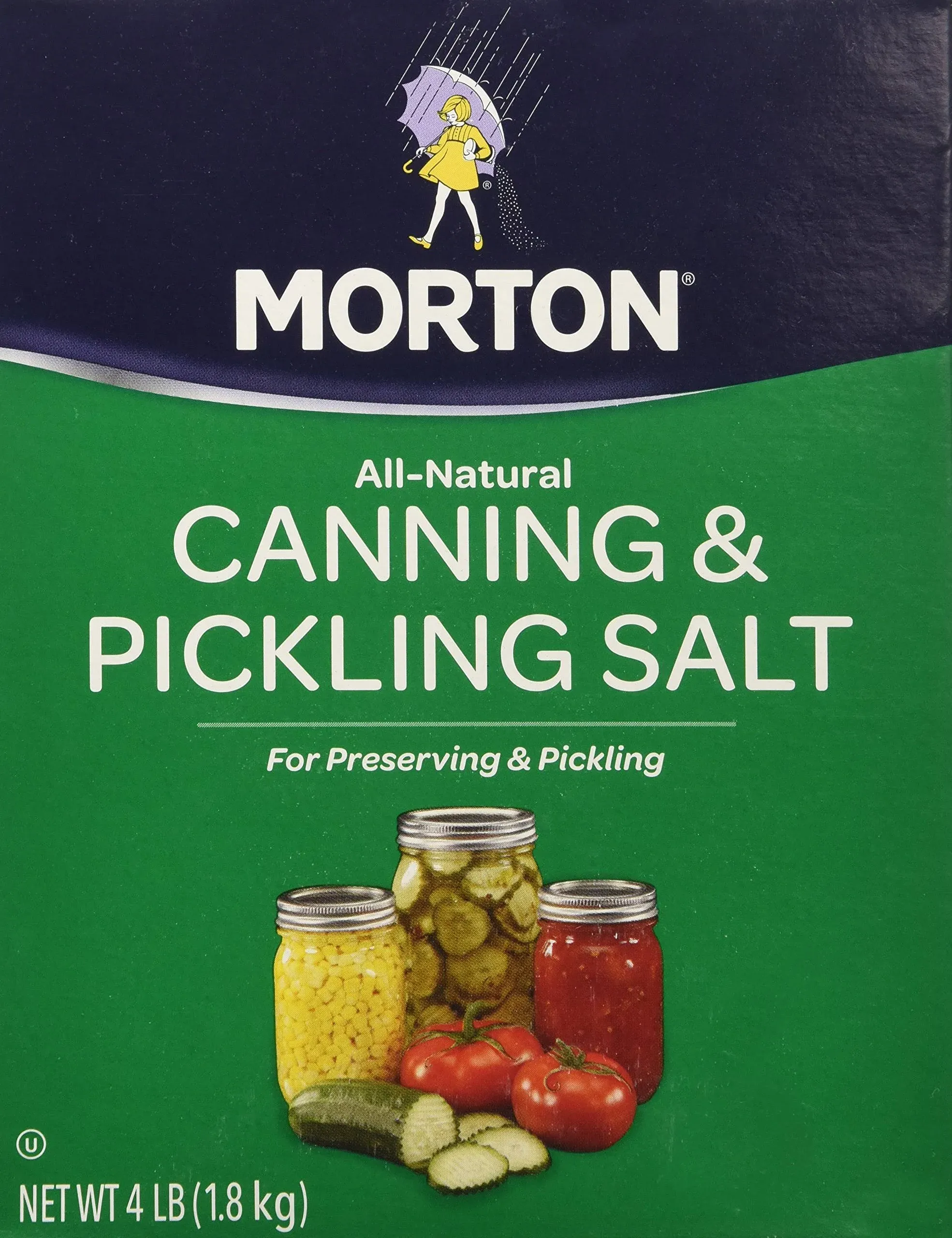 Morton Canning & Pickling Salt, All-Natural - 4 lb