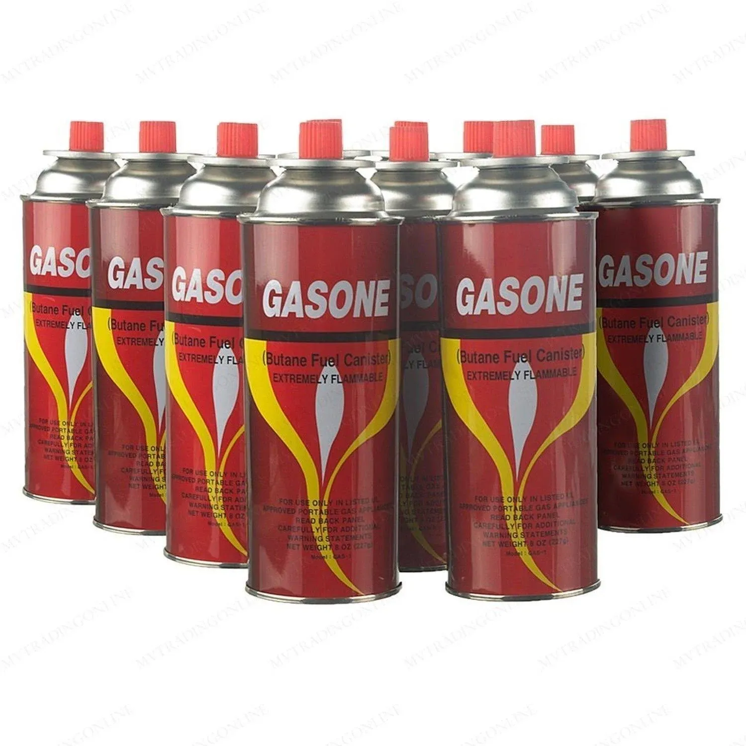 Gasone 12 Butane Fuel GasOne Canisters for Portable Camping Stoves