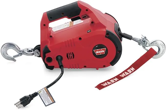 Warn 885001 PullzAll 120V CSA Corded 1000lb Electric Winch - 15 ft. Line