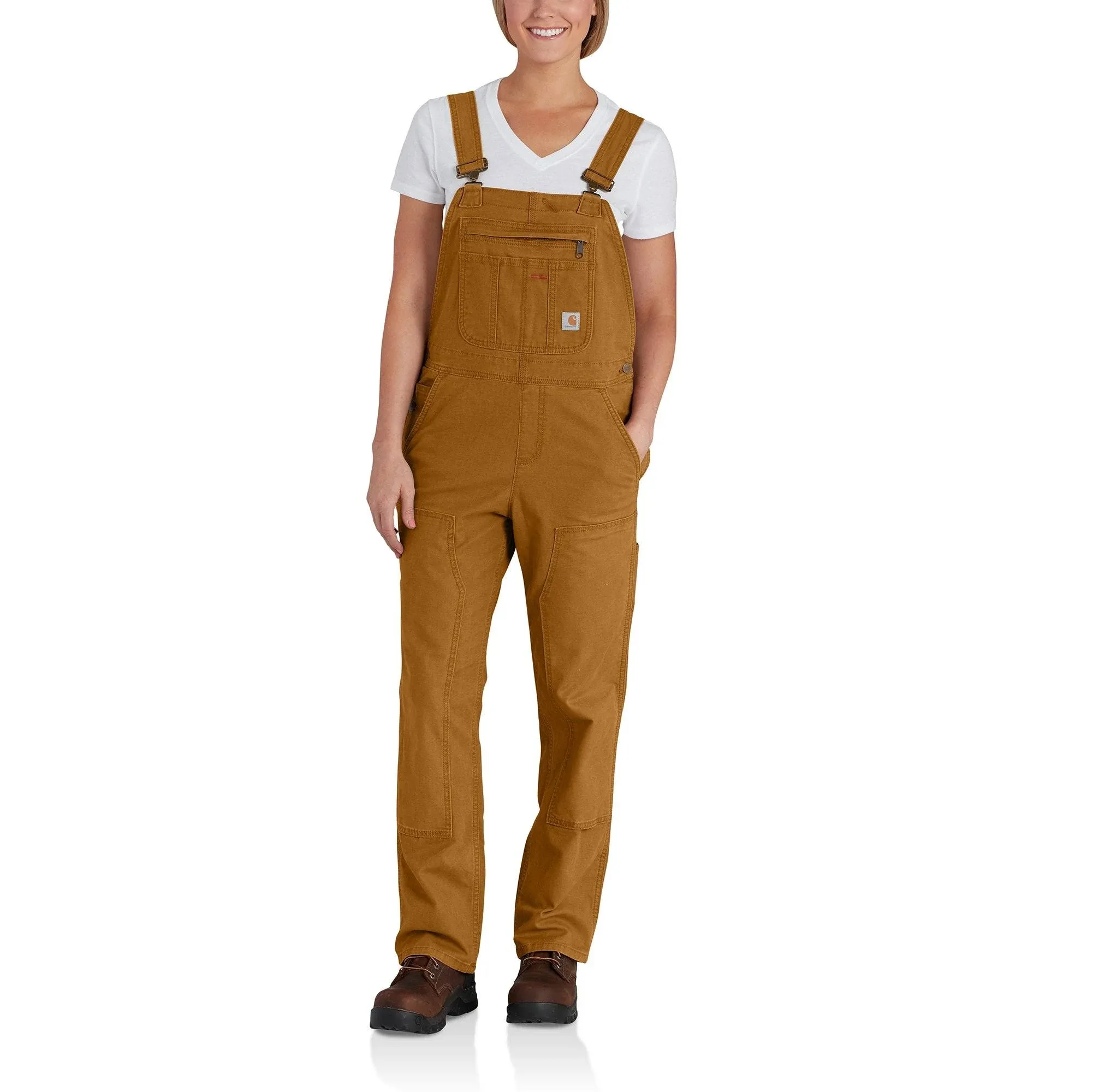 Carhartt Women's Rugged Flex Loose Fit Canvas Bib Overall