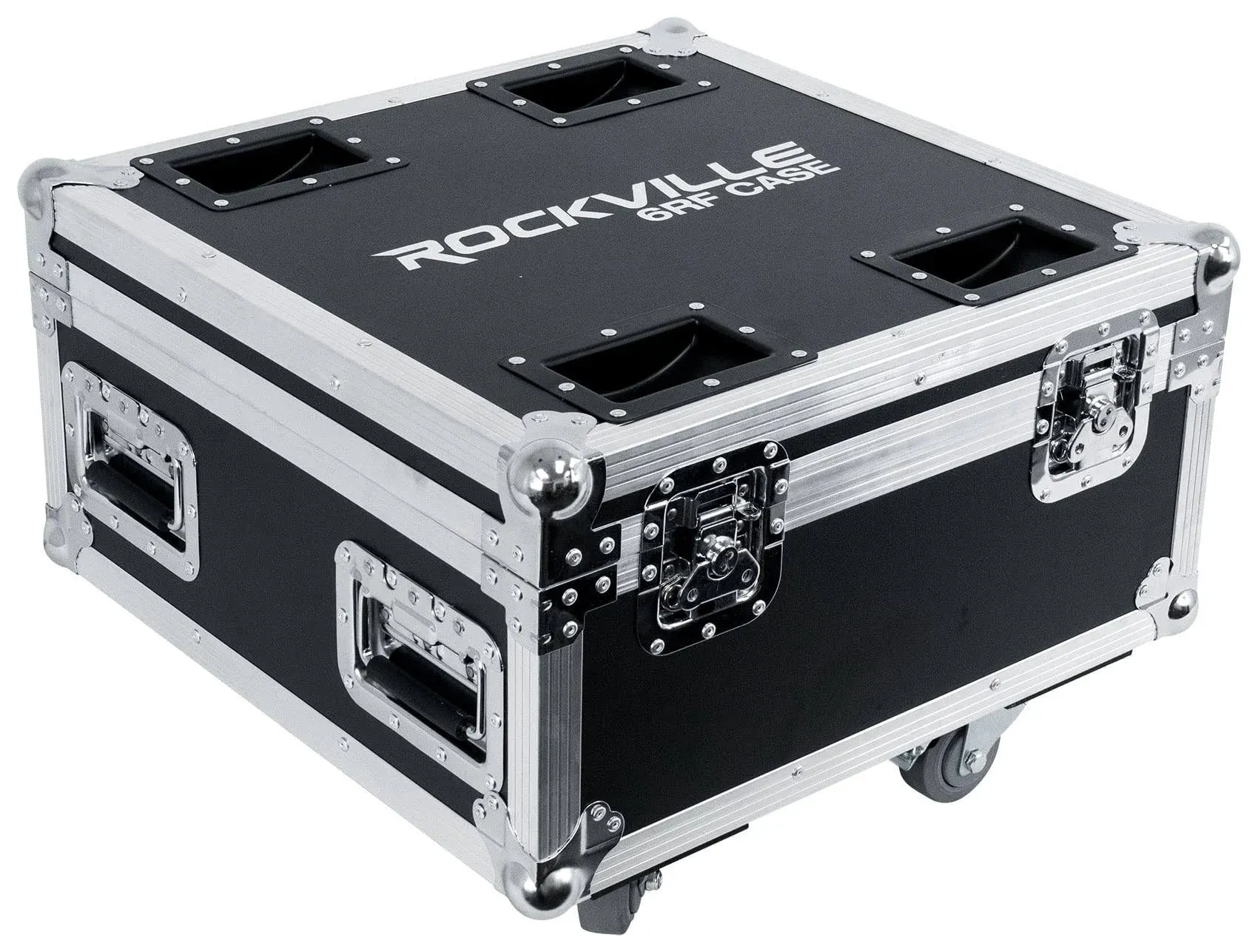 Rockville 6RF Case Charging Road Case for (8) Battery par 6RF Lights