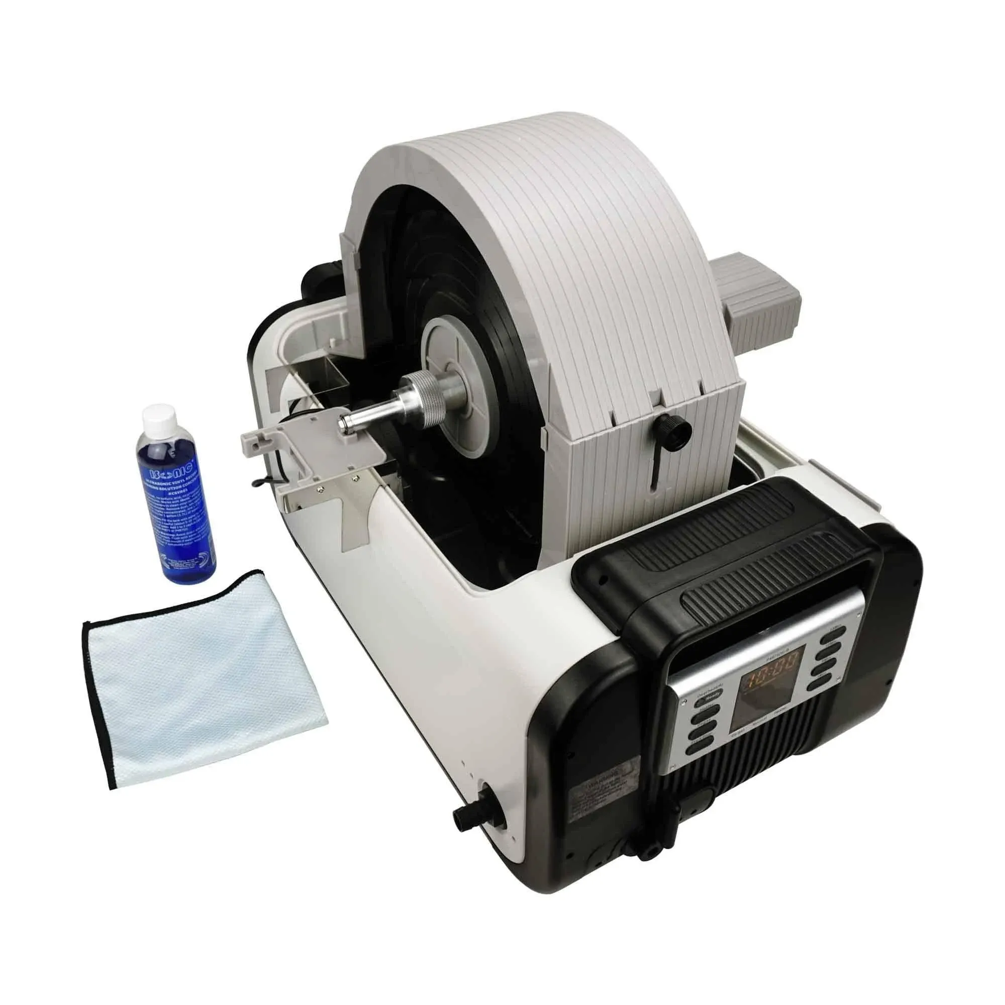 iSonic P4875II+MVR10-Pro Motorized Ultrasonic Vinyl Record Cleaner for 10 LP ...