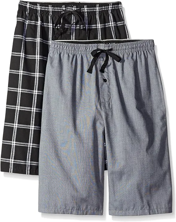 Hanes Men's 2-Pack Woven Pajama Short