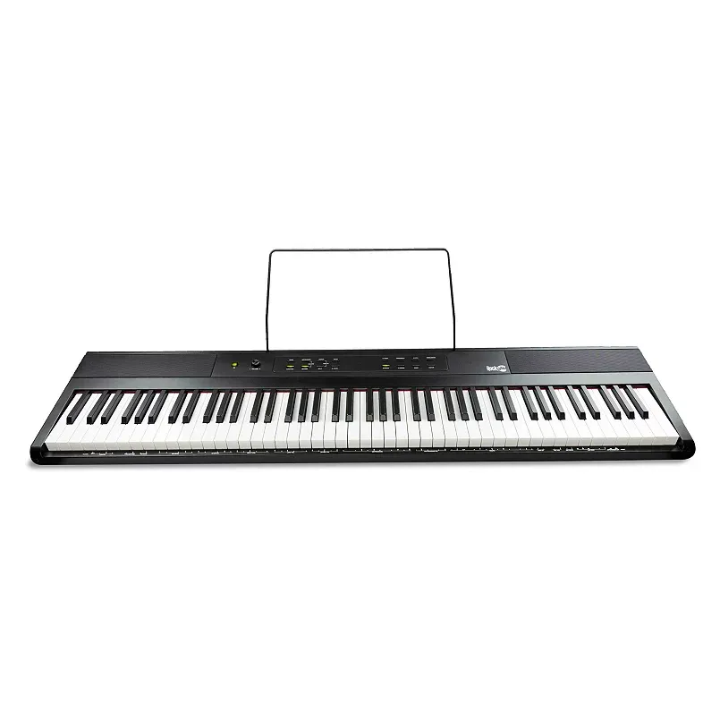 RockJam 88-Key Digital Piano with Semi-Weighted Keys, Sustain Pedal & Lessons