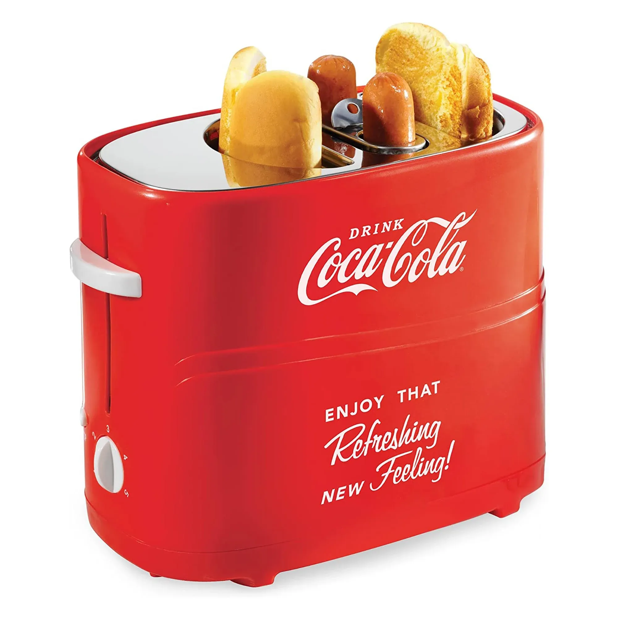 Nostalgia Aqua Pop-Up Hot Dog Toaster