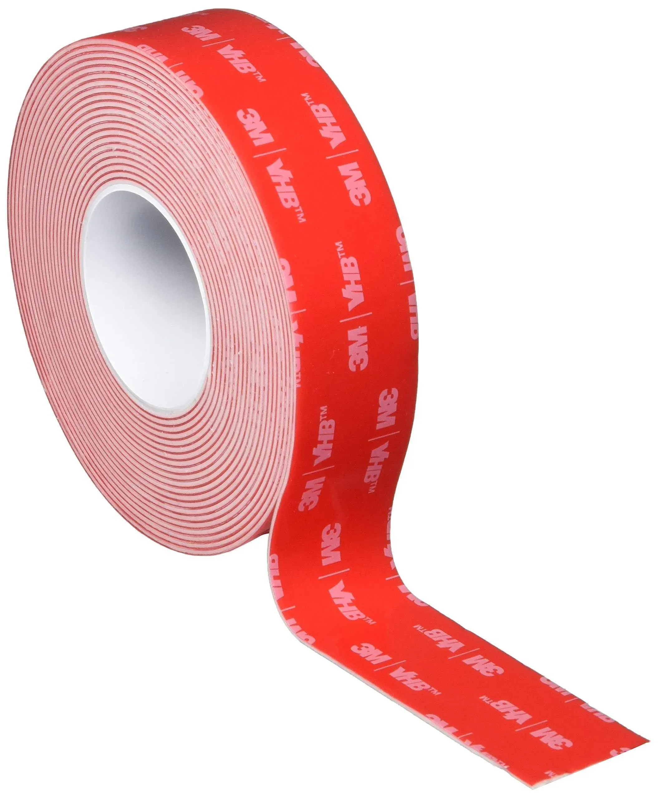 Double-Sided Foam Tape, 5 yd L, 1" W