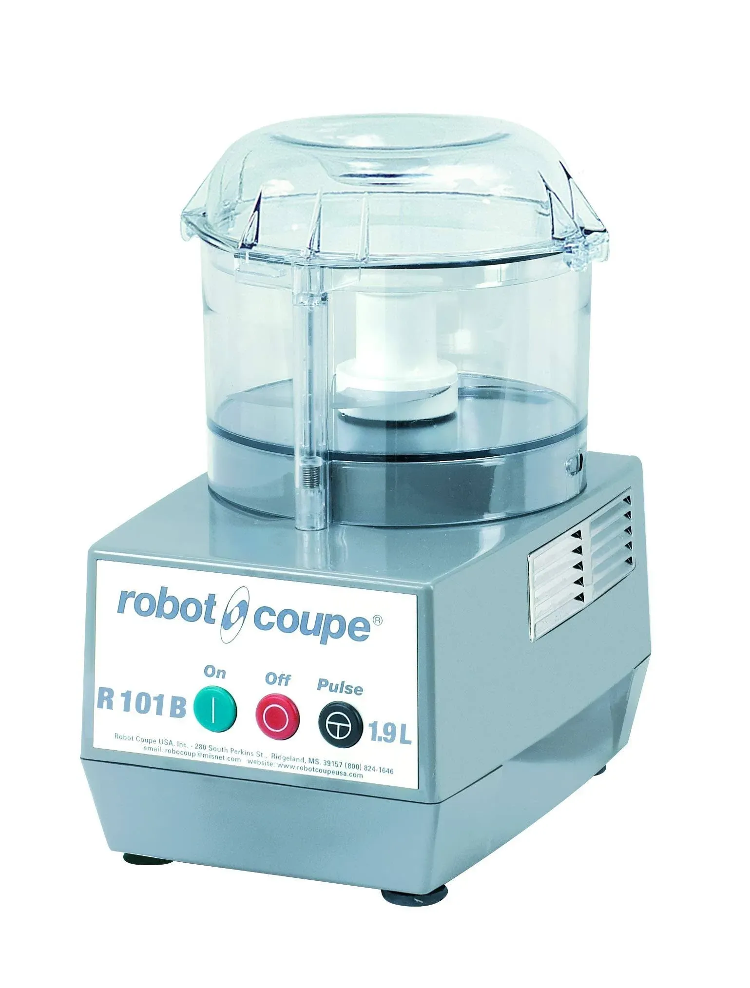 Robot Coupe R101B CLR Combination Food Processor, 2.5 Quart Clear Batch Bowl, Polycarbonate, Clear, 120v