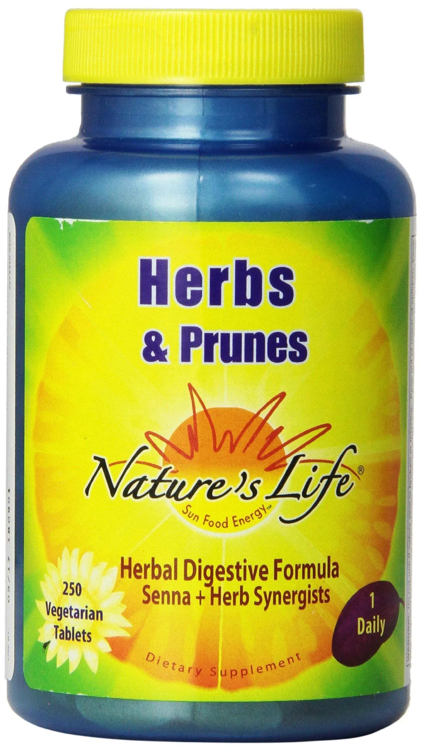 Nature's Life Herbs and Prunes, Tablets - 250 count