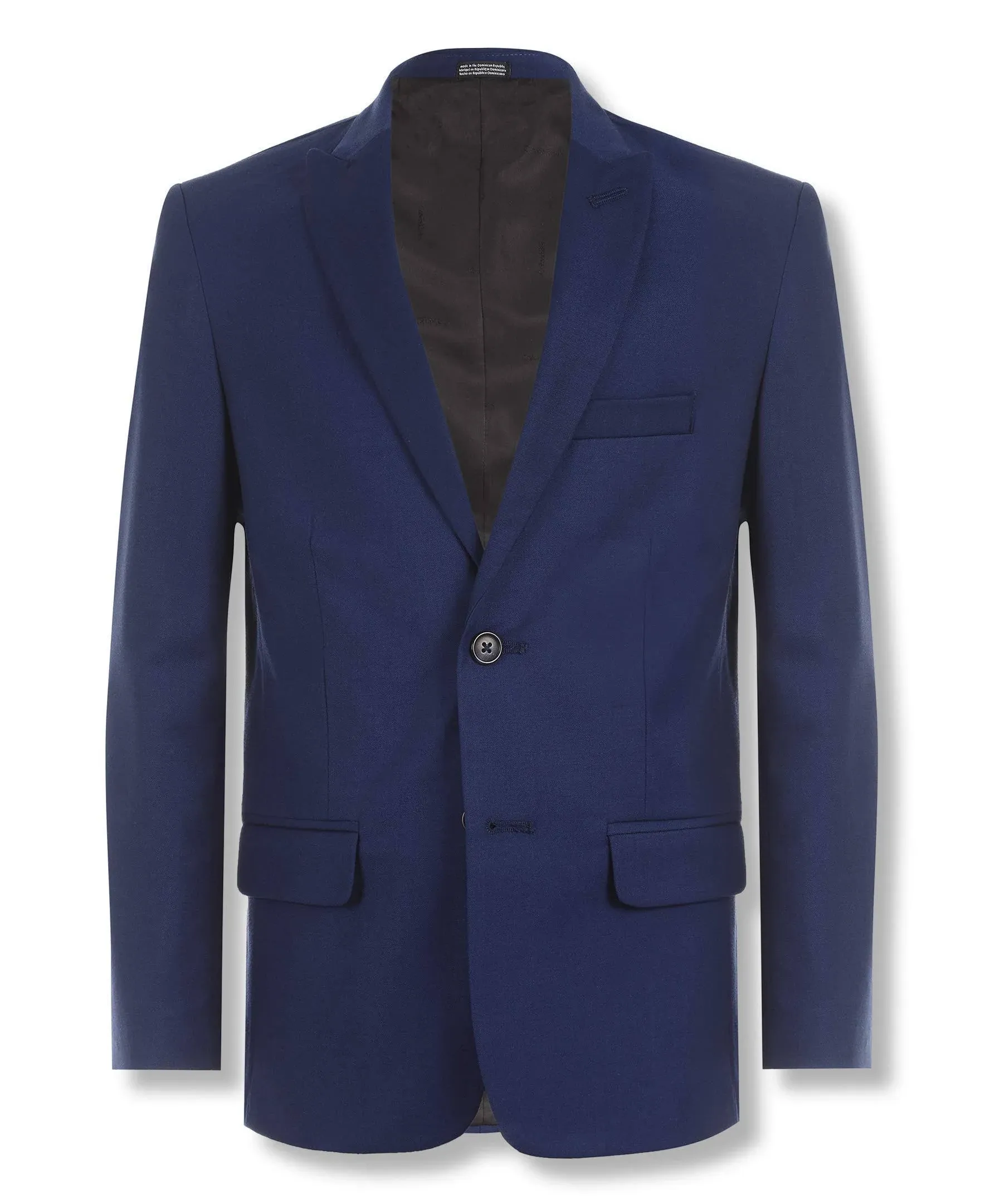 Calvin Klein Big Boys Husky Stretch Suit Jacket - Blue