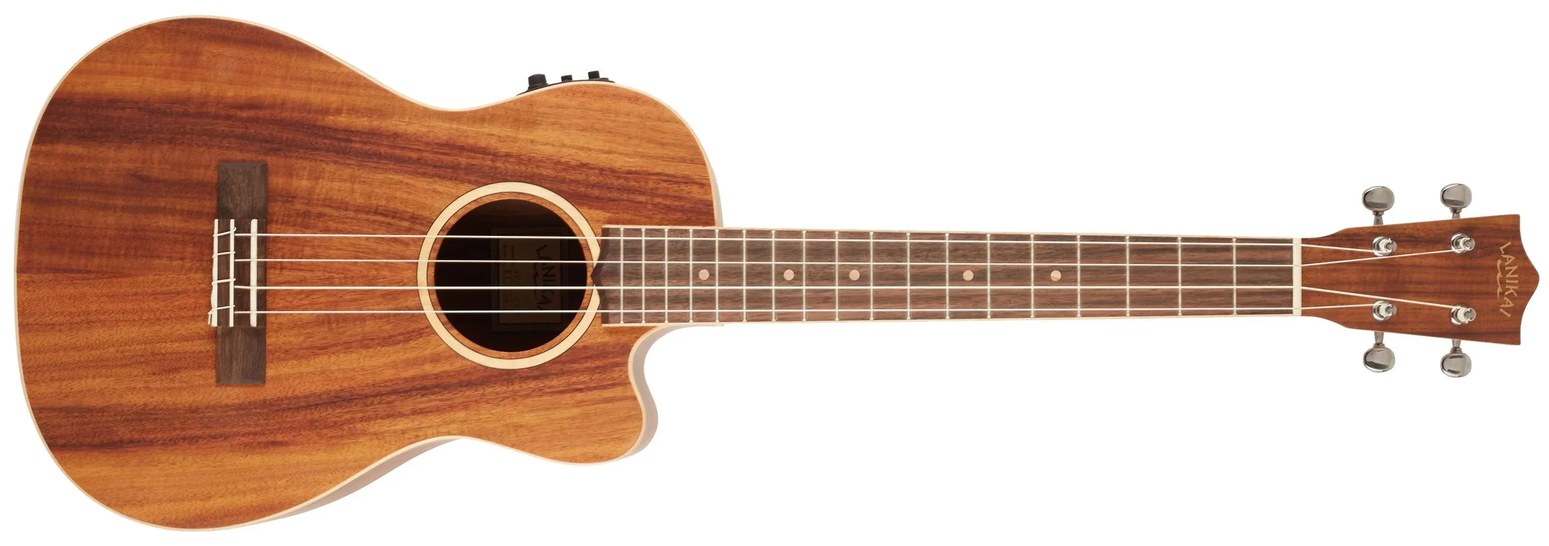 Lanikai Acacia Solid Top Baritone Acoustic Electric Ukulele