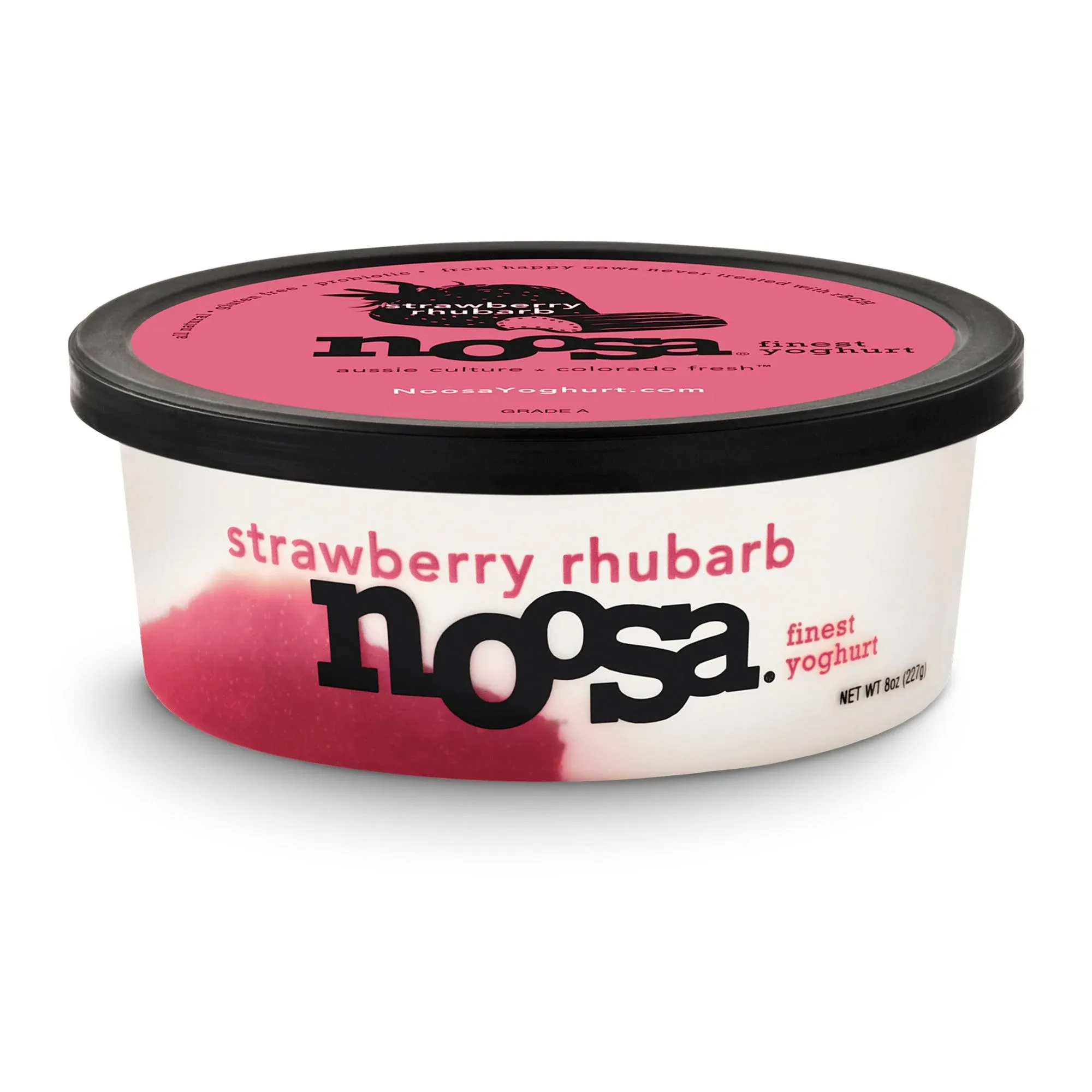 Noosa Finest Yoghurt, Strawberry Rhubarb - 8 oz