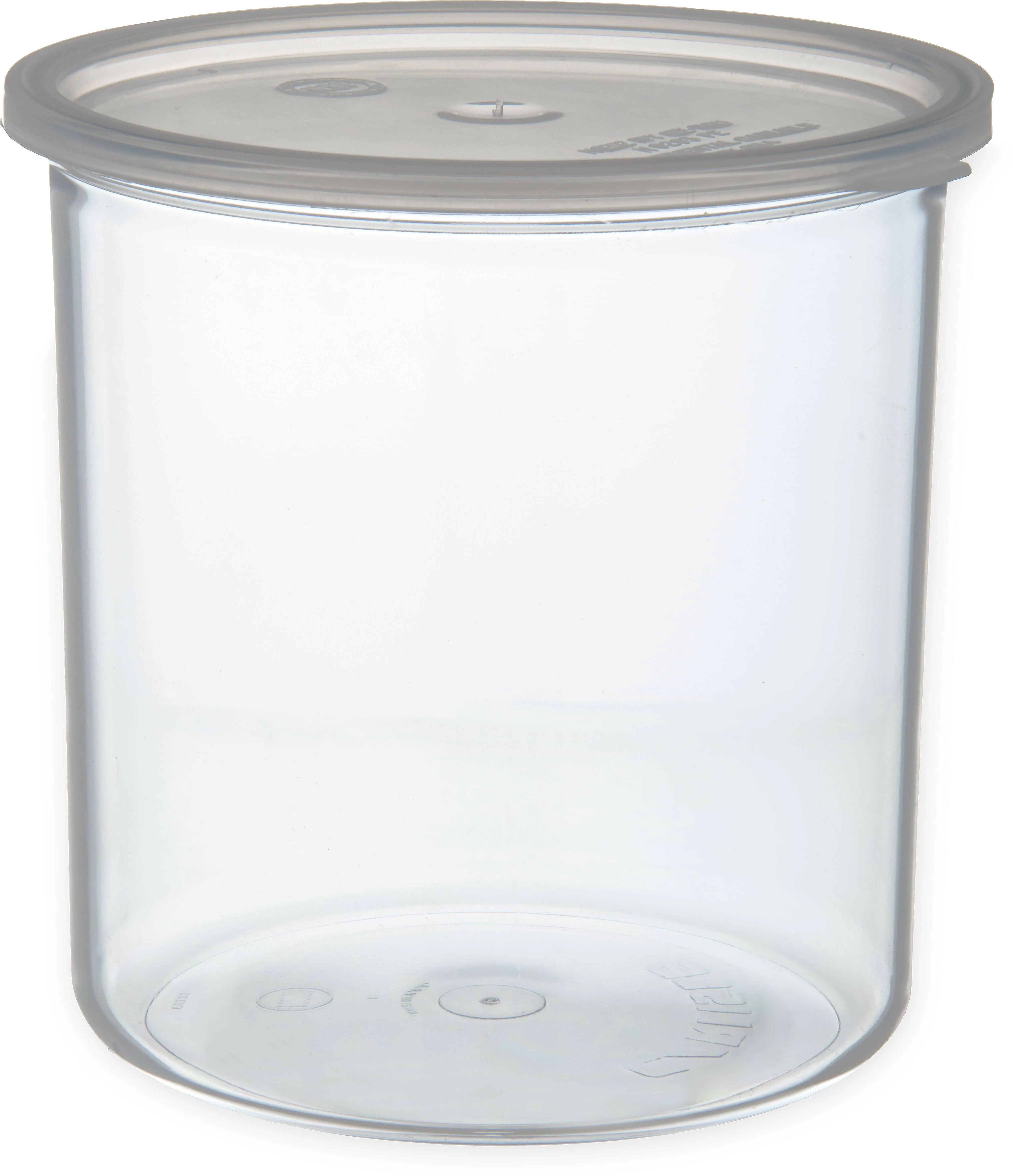 Carlisle 030207 Classic Crock with Lid - 2.7 Quart - Clear