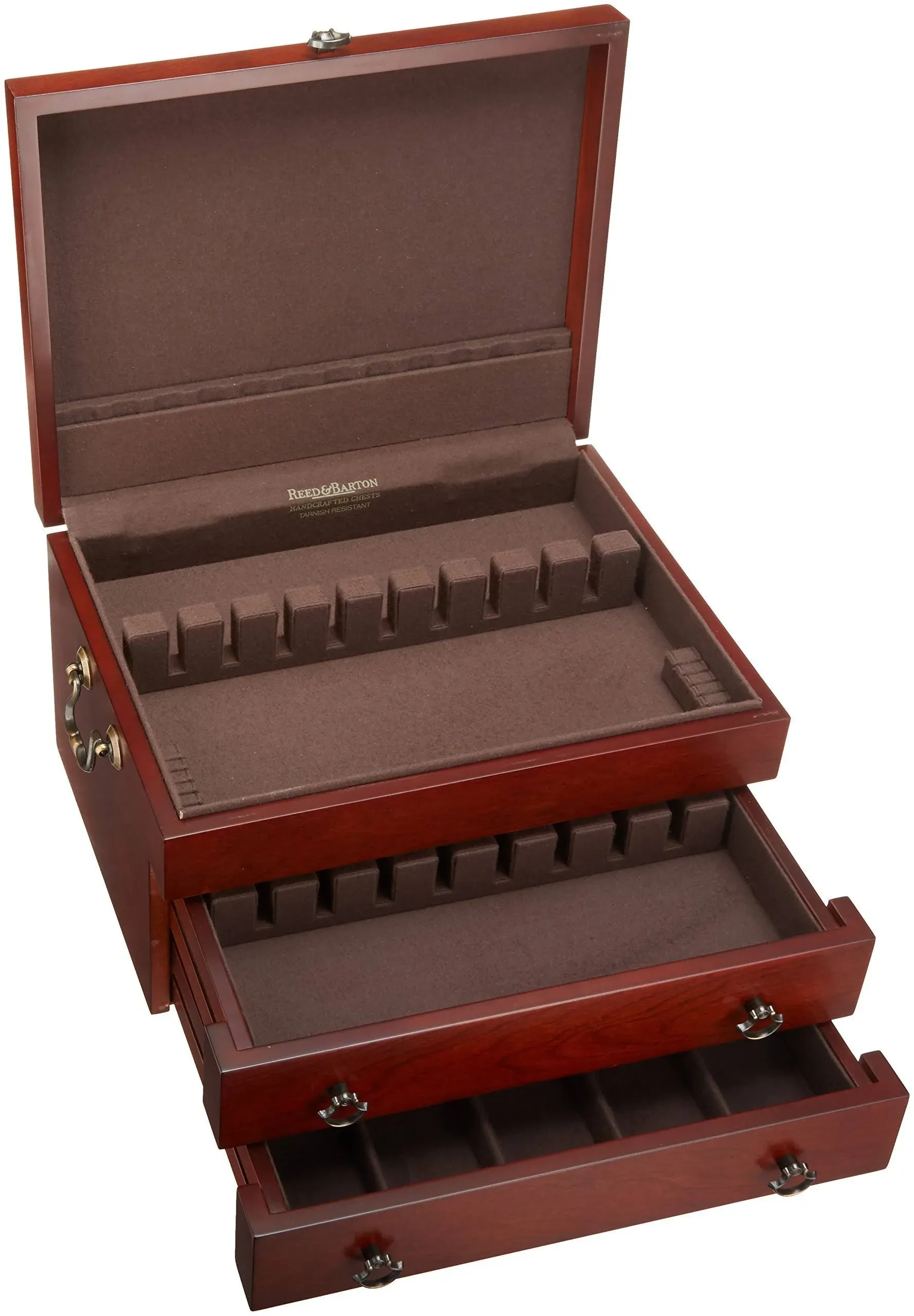 Reed And Barton 43M Bristol Grande Mahogany Finish Flatware Chest