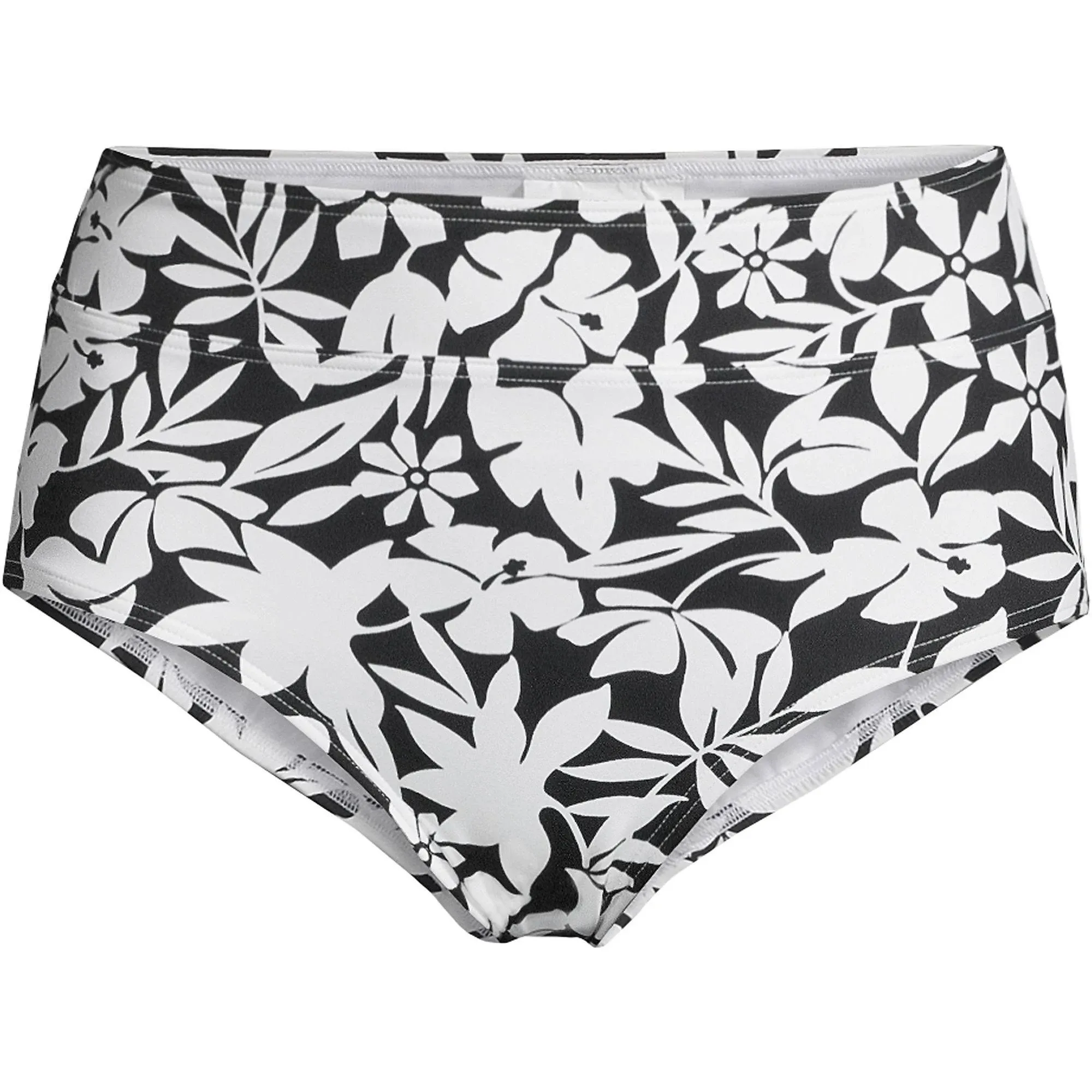 Lands' End Women's High Waisted Tummy Control Bikini Swim Bottoms