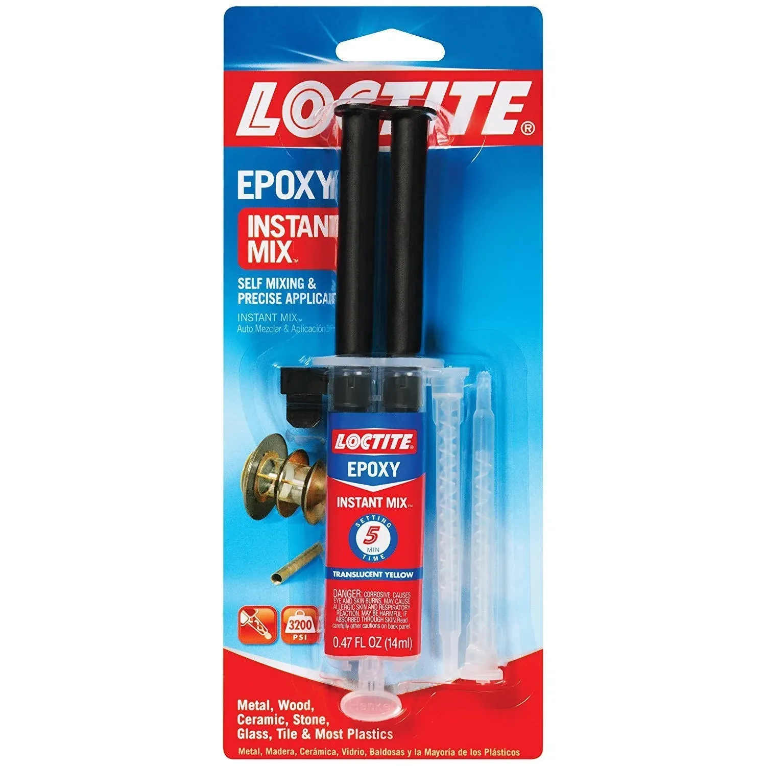 Loctite Epoxy Five Minute Instant Mix 0.47-Fluid Ounce Syringe (1365868) 