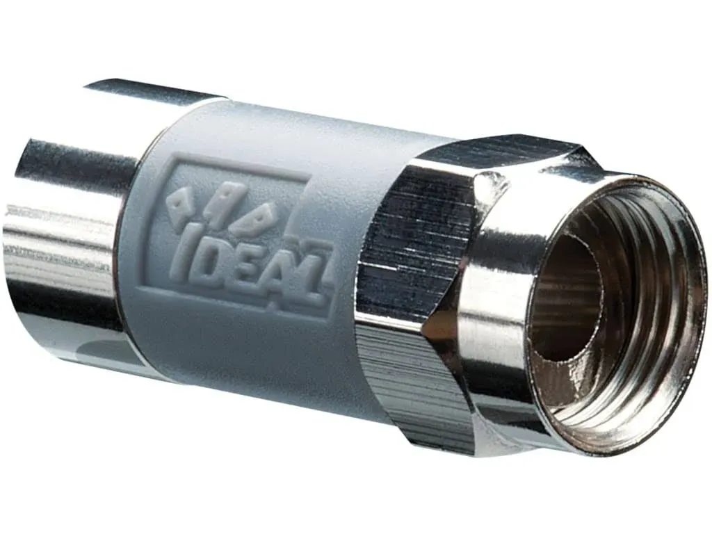 IDEAL 4-Pack Nickel Compression F-connector | 85-069