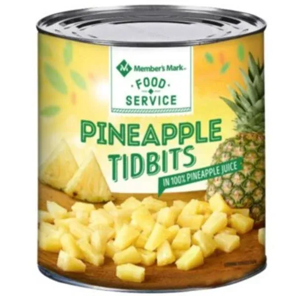 Member's Mark Pineapple Tidbits in 100% Pineapple Juice - 107 oz