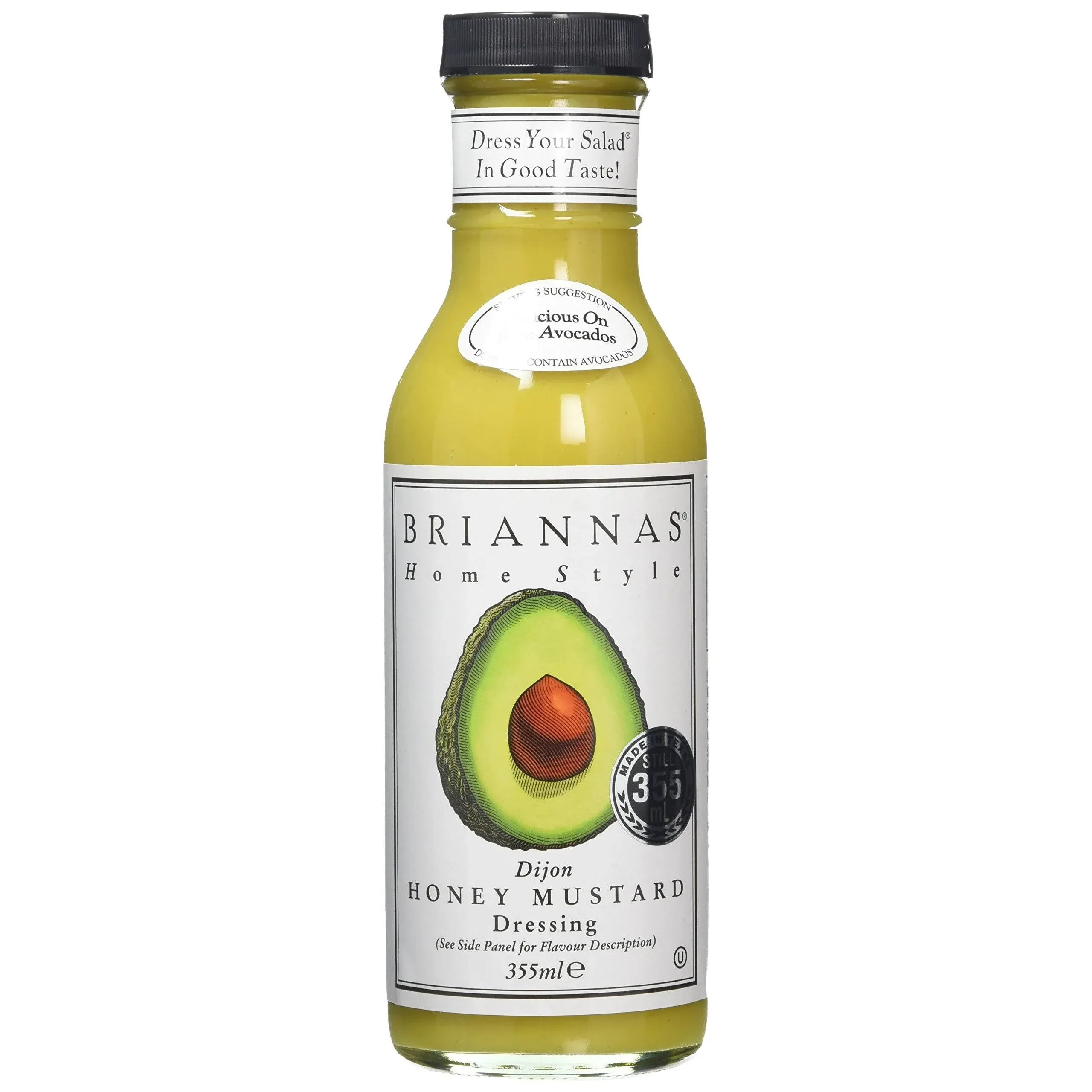 BRIANNAS Salad Dressing - Dijon Honey Mustard - Case of 6-12 Fl oz.